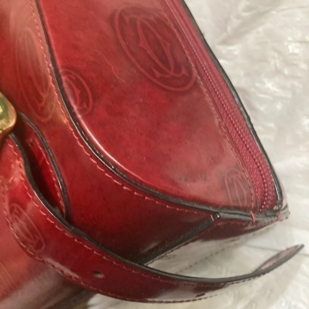 Cartier birthday burgandy vintage backpack
